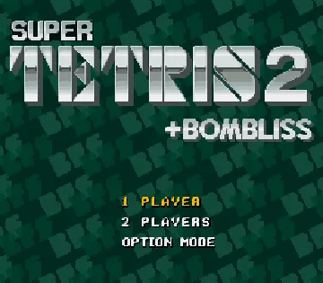 Super Tetris 2 + Bombliss (Japan) (Rev 1) screen shot game playing